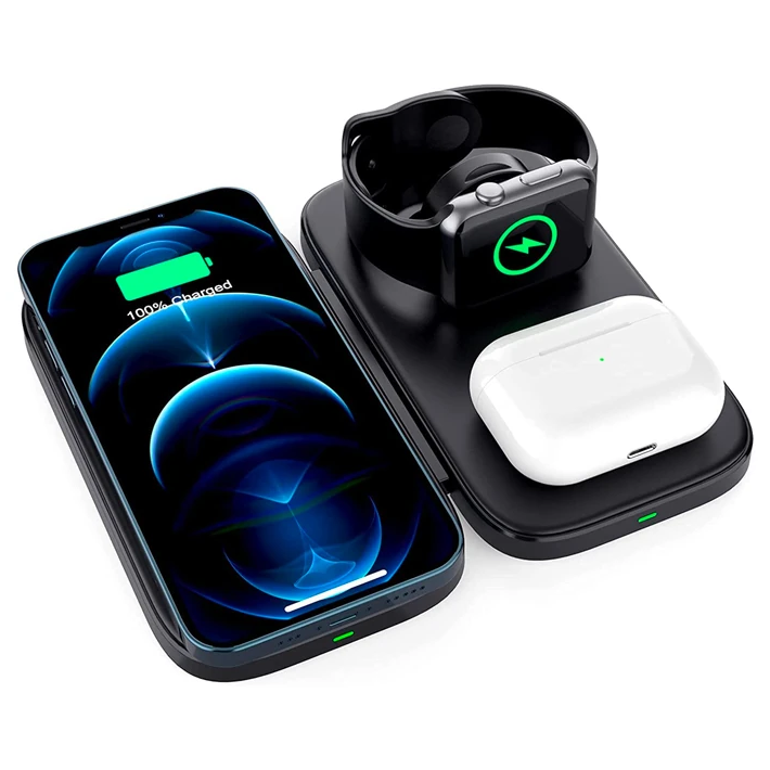ALLY W66 15W 3 in1 Android + iPhone Taşınabilir Mini Kablosuz Hızlı Şa