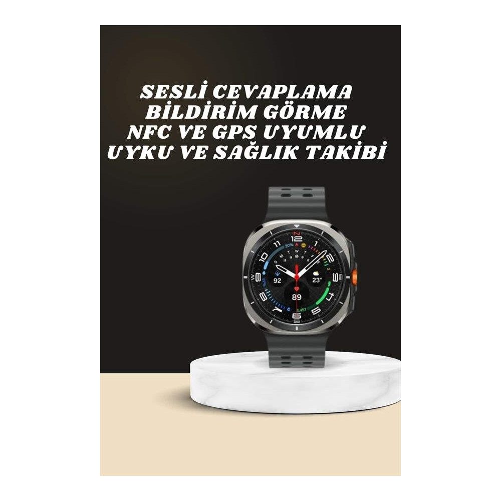 Akıllı Saat Amoled Ekran Bluetooth Bağlantılı Sağlık Takibi GPS Uyumlu