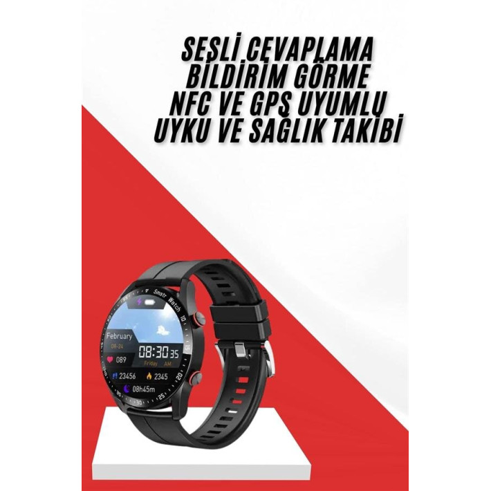 Bluetooth Kulaklıklı Akıllı Saat Seti Yüksek Ses Kalitesi ve 3D Ekran