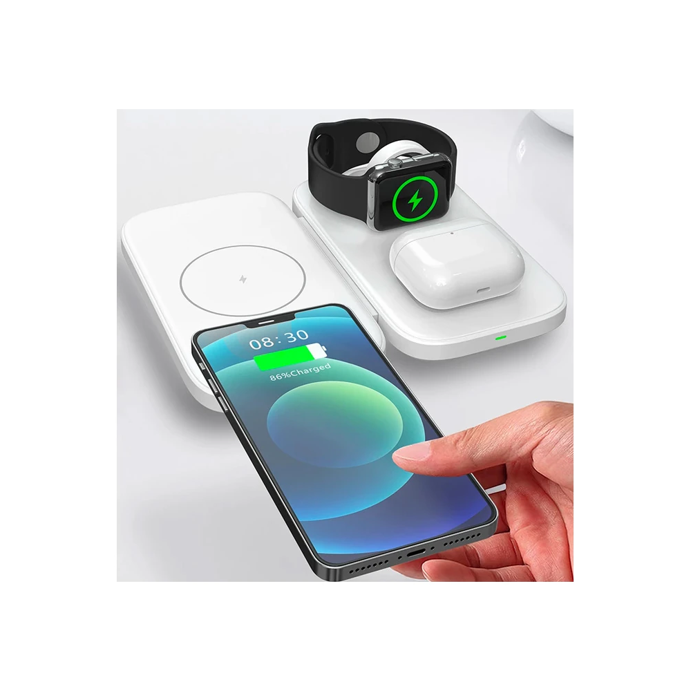 ALLY W66 15W 3 in1 Android + iPhone Taşınabilir Mini Kablosuz Hızlı Şa