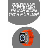 yeni nesil Akıllı Saat Android ve İOS Uyumlu 49 MM NFC Özelliği GPS Ta