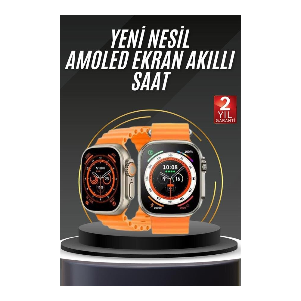 yeni nesil Akıllı Saat Android ve İOS Uyumlu 49 MM NFC Özelliği GPS Ta