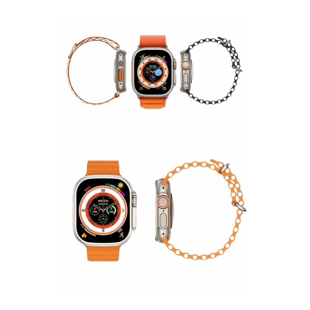 yeni nesil Akıllı Saat Android ve İOS Uyumlu 49 MM NFC Özelliği GPS Ta