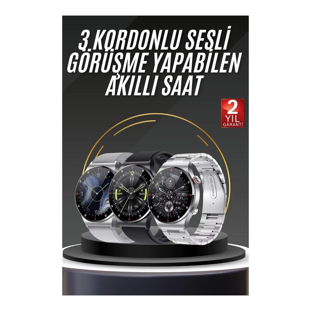 Akıllı Saat Uyku ve Sağlık Takibi NFC Uyumlu Bluetoooth Bağlantılı And