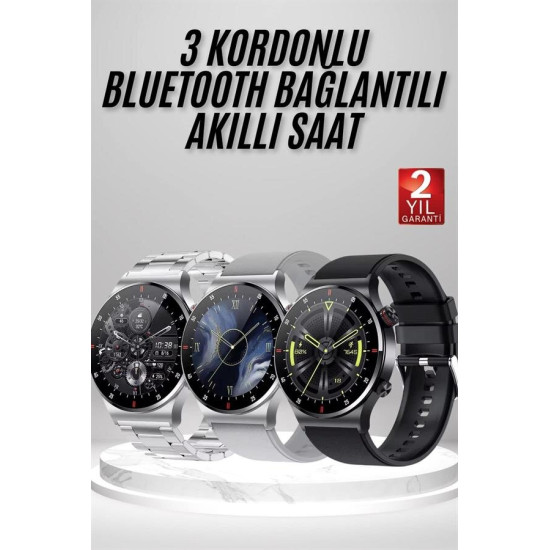 Akıllı Saat Amoled Ekran Bluetooth Bağlantılı Sesli Görüşme Nabız Ölçe