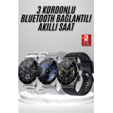 Akıllı Saat Amoled Ekran Bluetooth Bağlantılı Sesli Görüşme Nabız Ölçe