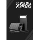 Powerbank Çoklu Şarj Girişi 50.000 Mah Taşınabilir Dijital Göstergeli