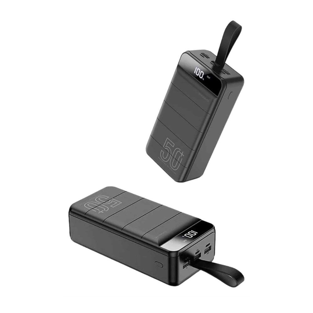 Powerbank Çoklu Şarj Girişi 50.000 Mah Taşınabilir Dijital Göstergeli