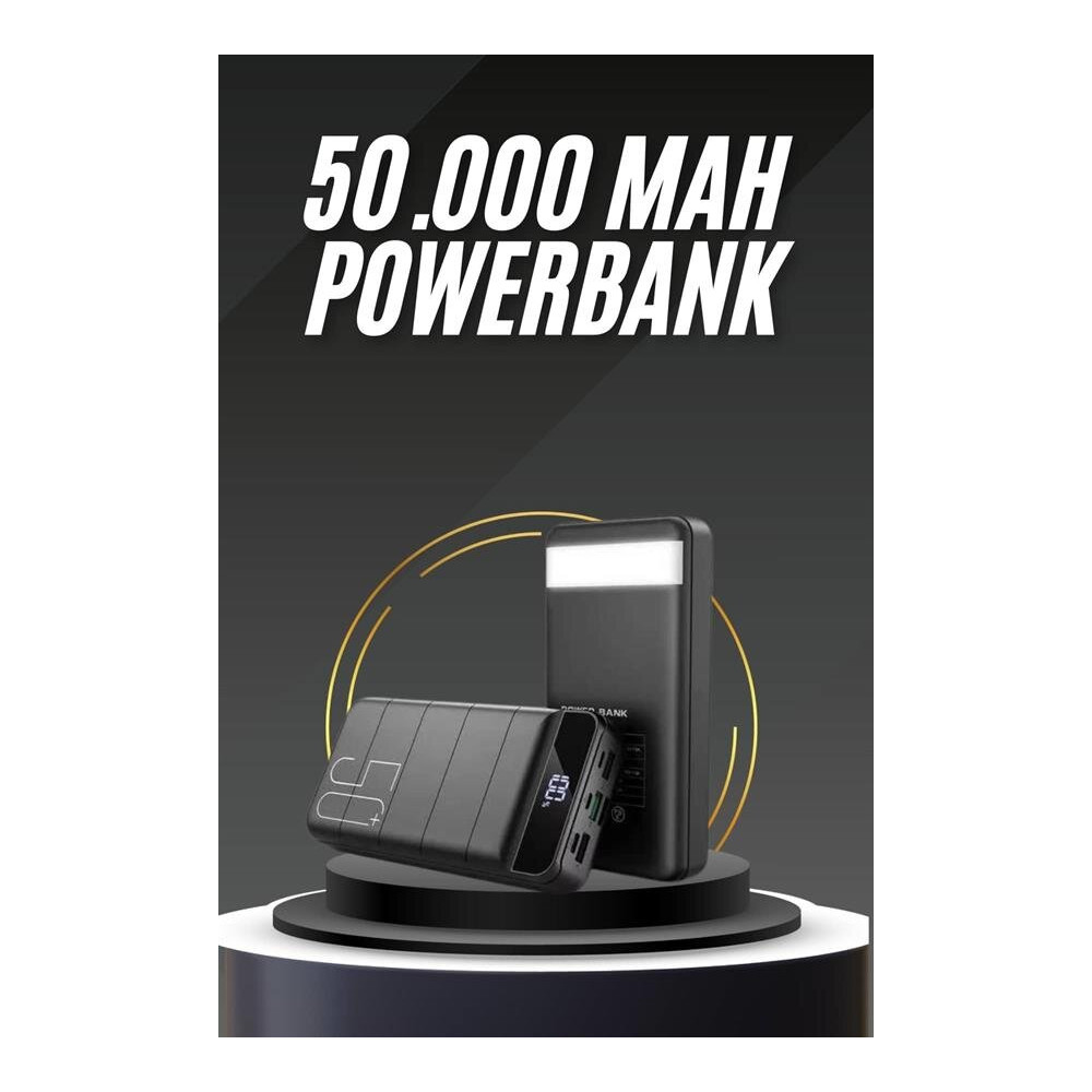 50.000 Mah Led Dijital Göstergeli USB Çıkışı Powerbank