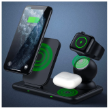 ALLY W58 15W Qi Hızlı Şarj 4 in 1 iPhone+ AirPods Pro Kablosuz Şarj St