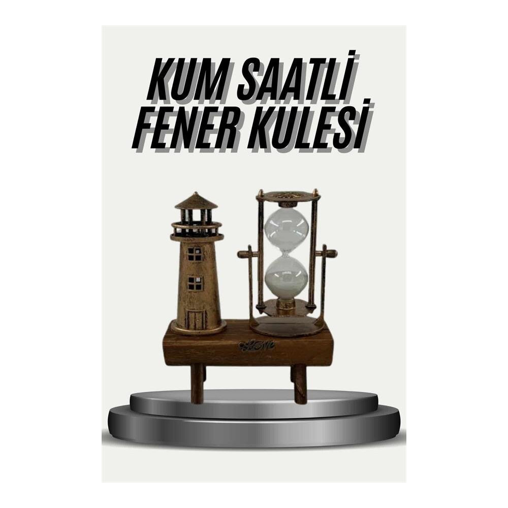 Eyfel Kulesi ve Deniz Feneri Dekoratif Masa Biblosu Hediyelik