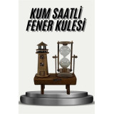 Eyfel Kulesi ve Deniz Feneri Dekoratif Masa Biblosu Hediyelik