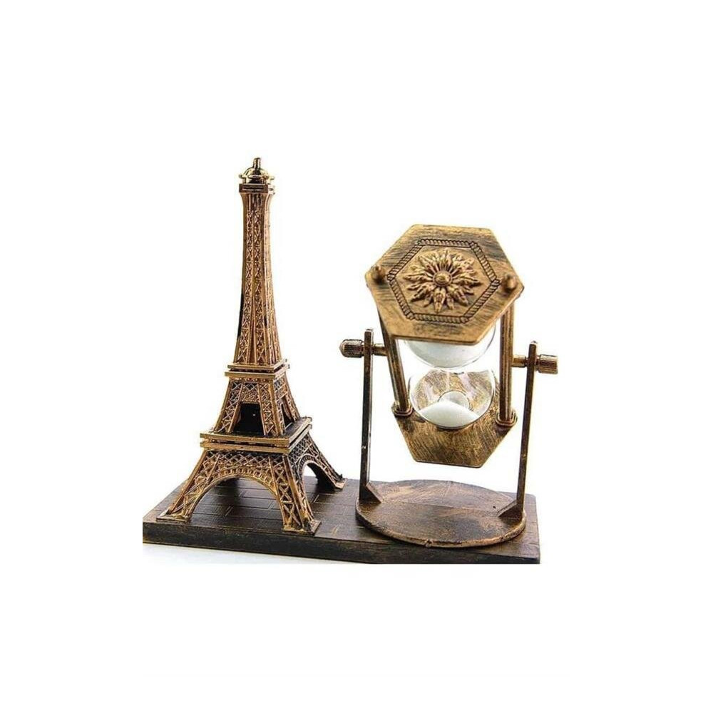 Masa Biblosu Dekoratif Süs Kum Saati Eyfel Kulesi Hediyelik Kum Saati
