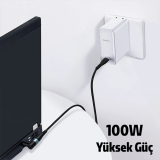 Baseus Zinc Manyetik Type-C to DC Round (79x55mm) Lenovo Laptop Şarj K