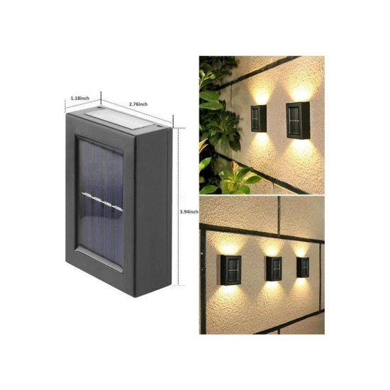 Yeni Model Solar Çift Taraflı Duvar Lambası Dekoratif Duvar Lambası