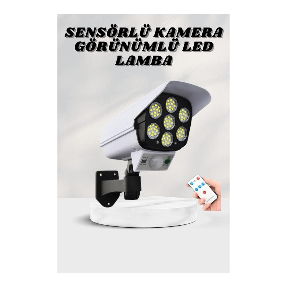 Kamera Görünümlü Led Lamba Dönebilen Bahçe Aydınlatması Duvar Lambası