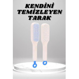 Silikon Yumuşak Sıkı Dişli Sihirli Geri Çekilebilir Tarak Kendini Temi