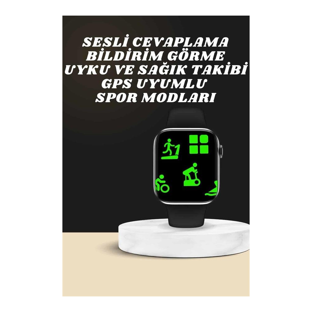 Akıllı Saat Wireless Şarj Yüksek Çözünürlüklü Müzik Dinleme Sesli Ceva