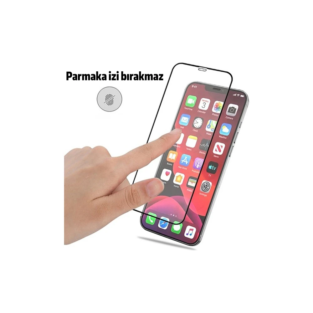 BEST iPhone 12 Pro Max 6.7 9H 3D Tempered Full Cam Ekran Koruyucu