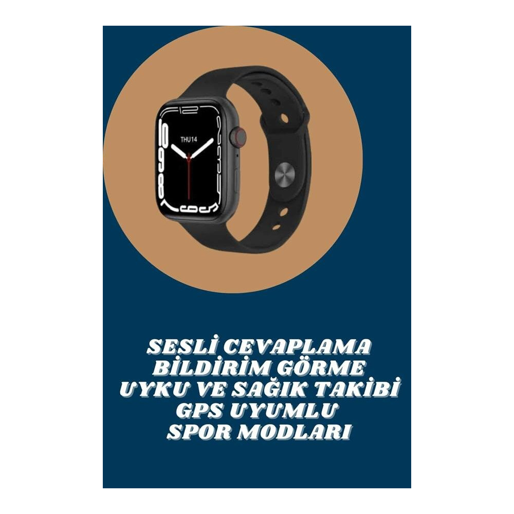 Akıllı Saat Tema Değiştirme Uyku ve Sağlık Takibi Sesli Asistan Bildir