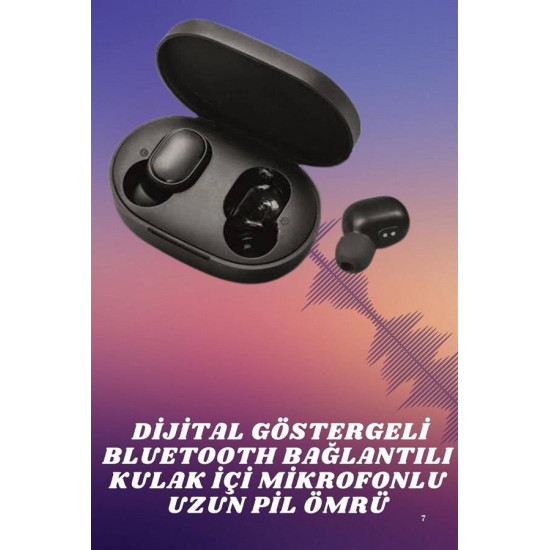 Kablosuz TWS Kulaklık Kulak İçi Mikrofonlu Bleuetooth Kulaklık Yüksek 