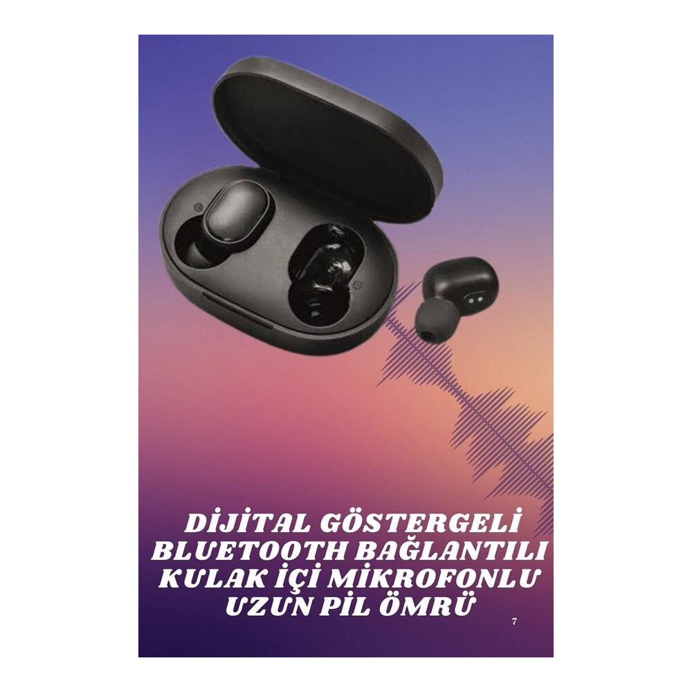 Kablosuz TWS Kulaklık Kulak İçi Mikrofonlu Bleuetooth Kulaklık Yüksek 