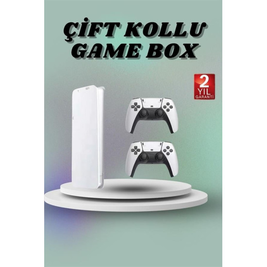 Game Box 3D Çift Oyun Kollu 4K HD Ekran 20000'den Fazla Oyun Seçeneği 