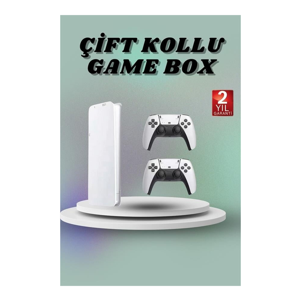 Game Box 3D Çift Oyun Kollu 4K HD Ekran 20000'den Fazla Oyun Seçeneği 