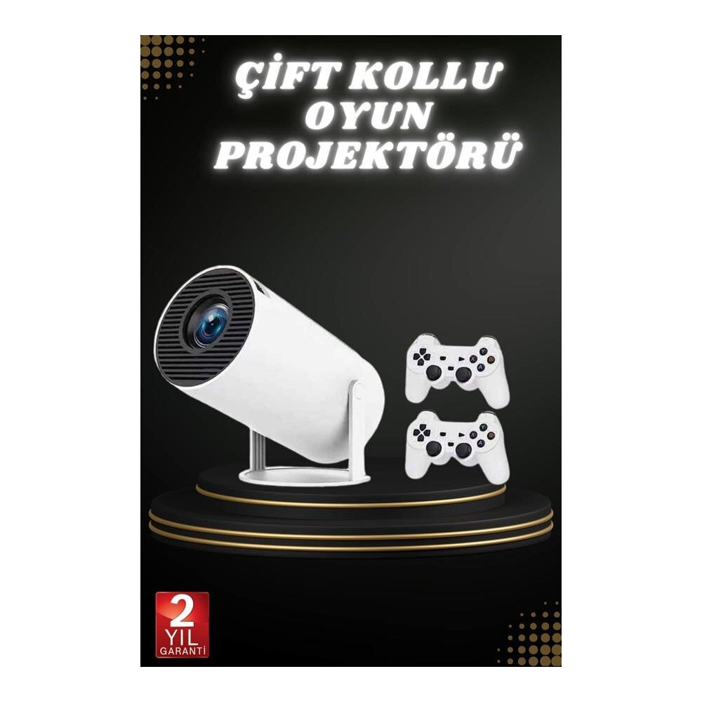 Ayaklı Oyun Projeksiyonu Çift Kollu Taşınabilir Sinema Projektörü