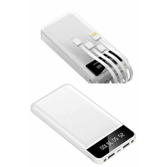 4 Çıkışlı 20.000 MAH Powerbank Taşınabilir Çoklu Giriş