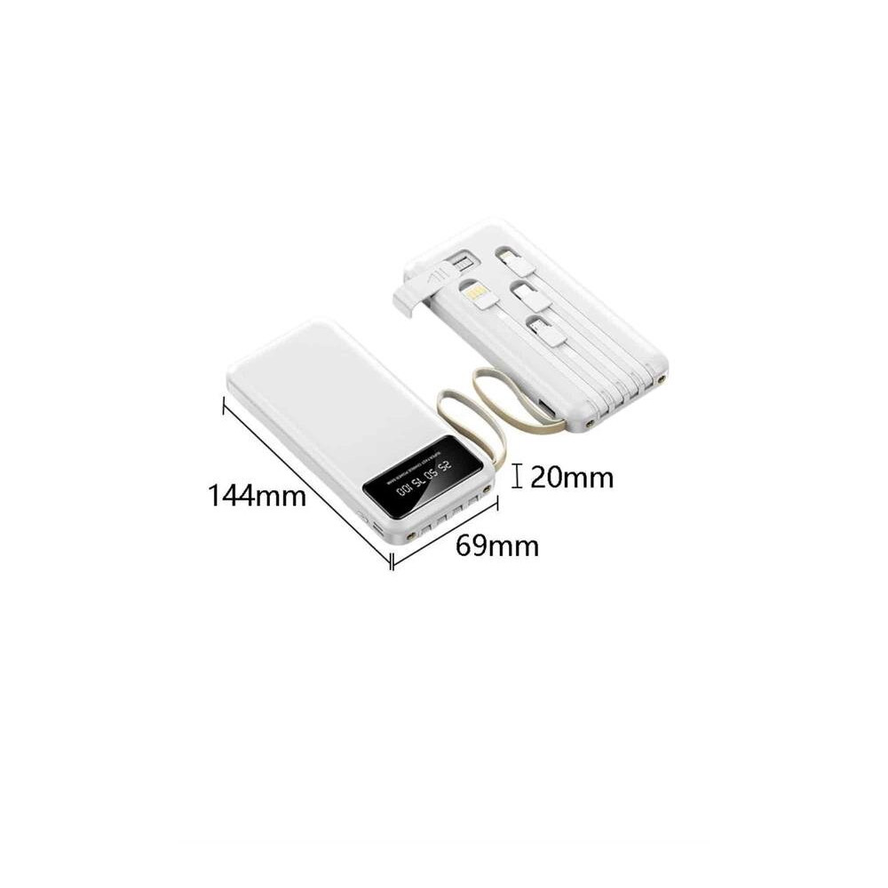 Powerbank Şarj Cihazı 4 Çıkışlı 20.000 MAH Powerbank Taşınabilir Çoklu