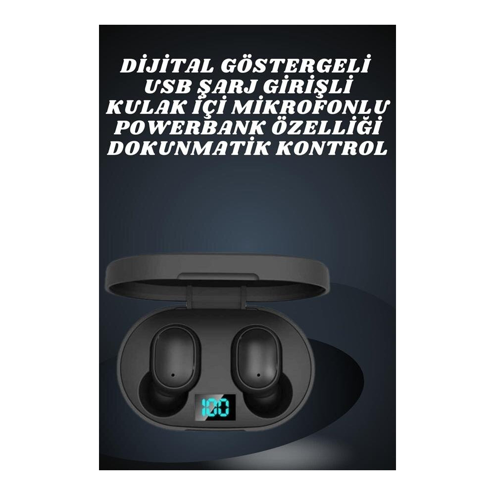 Çift Kulaklık Kampanyası Dokunmatik Kontrol Kulak İçi Yüksek Ses Kalit
