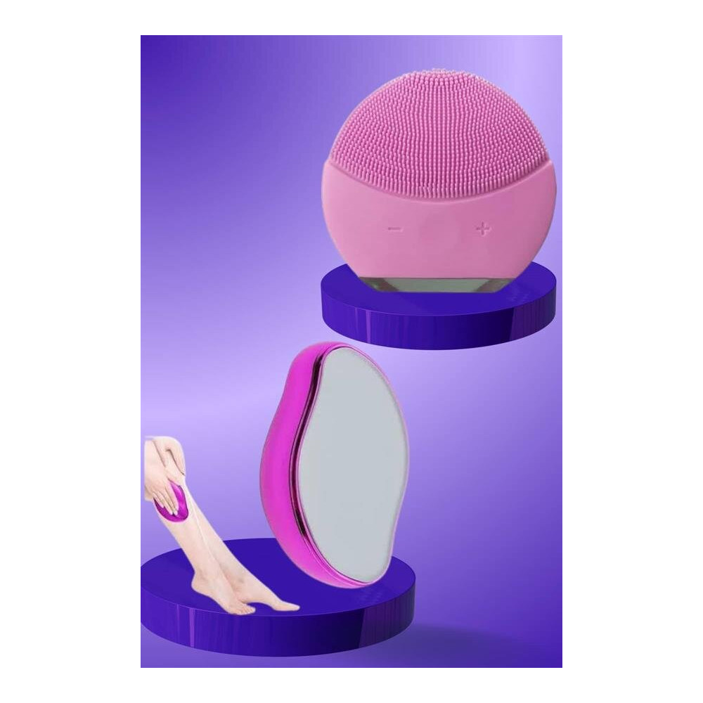 Crystal Eraser Epilasyon Aleti ve Titreşimli Yüz Temizleme Masaj Aleti
