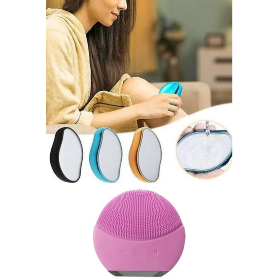 Crystal Eraser Epilasyon Aleti ve Titreşimli Yüz Temizleme Masaj Aleti