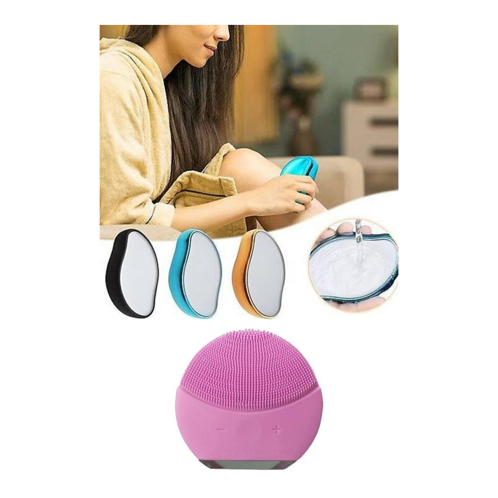 Crystal Eraser Epilasyon Aleti ve Titreşimli Yüz Temizleme Masaj Aleti