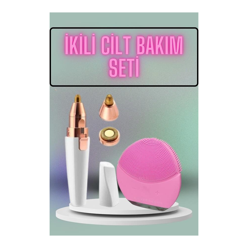 Kulak Burun ve Yüz Epilasyon Aleti ve Yüz Masaj Aleti İkili Cilt Bakım