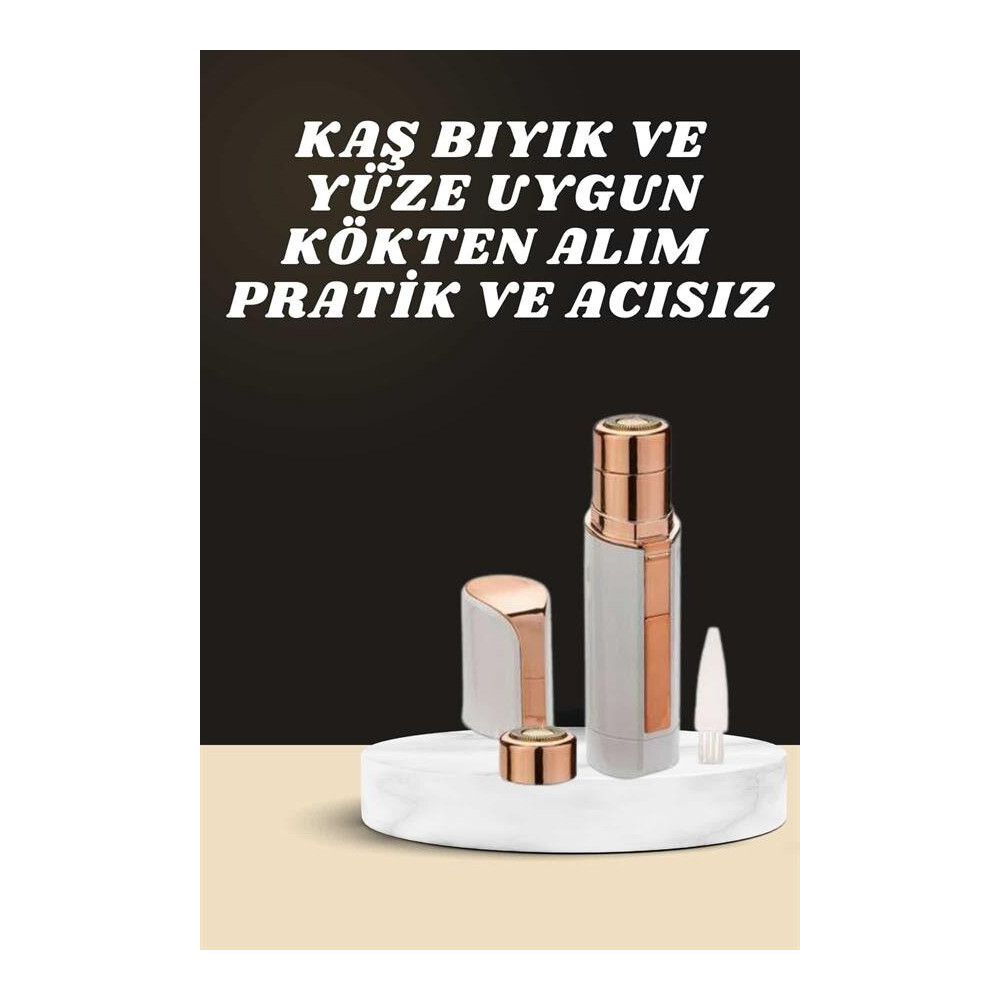 KAŞ BIYIK VE YÜZ EPİLASYON ALETİ VE TİTREŞİMLİ YÜZ TEMİZLEME MASAJ ALE