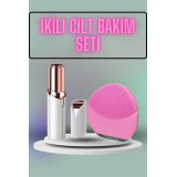 KAŞ BIYIK VE YÜZ EPİLASYON ALETİ VE TİTREŞİMLİ YÜZ TEMİZLEME MASAJ ALE