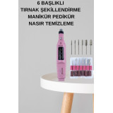 Elektrikli Manikür Pedikür Seti İkili Set 17 Parça Tırnak Bakımı Nasır