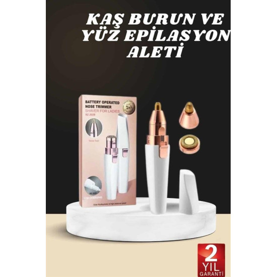 Kaş Burun Ve Yüz Epilasyon Aleti Kablosuz Şarjlı Kökten Alan Epilasyon