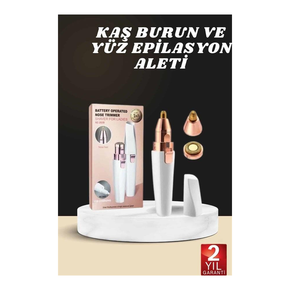 Kaş Burun Ve Yüz Epilasyon Aleti Kablosuz Şarjlı Kökten Alan Epilasyon