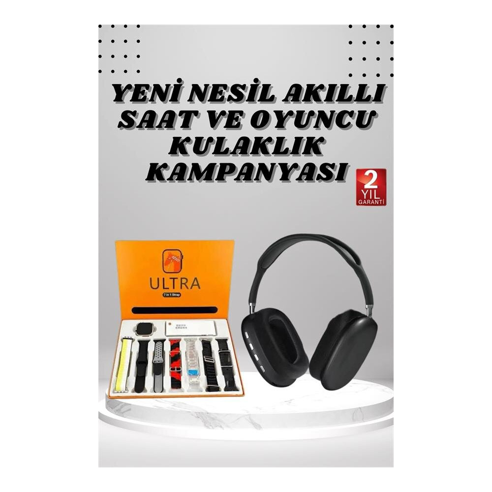 Boyun Bantlı Kulaklık ve 7 Kordonlu Yeni Nesil Akıllı Saat Kampanyası 