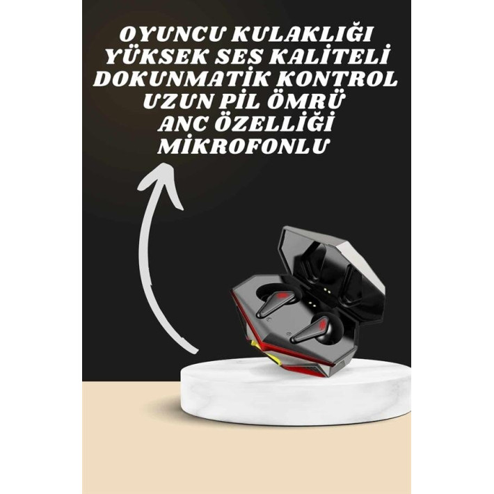 7 Kordonlu Akıllı Saat Ve Oyuncu Kulaklığı Bluetooth Bağlantılı Androi