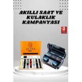 Yeni Model Akıllı Saat ve Kulaklık Kampanyası Nabızz Ölçer Bluetooth B