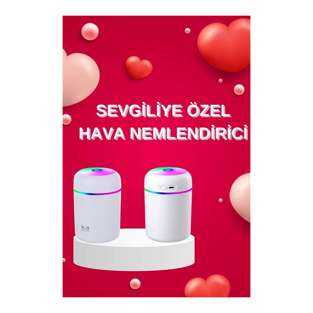 USB Bağlantılı LED Işıklı Hava Nemlendirici – Sessiz ve Kullanıcı Dost