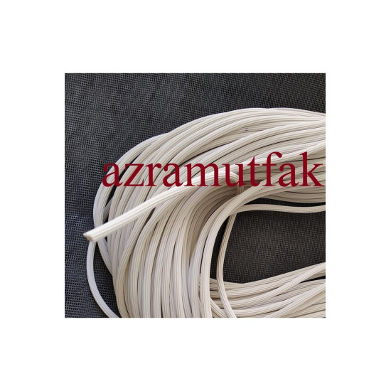 Sineklik Teli Fitili-sineklik Tülü Contası-fly Screen Wire Wick 358620222 Siyah-50 M