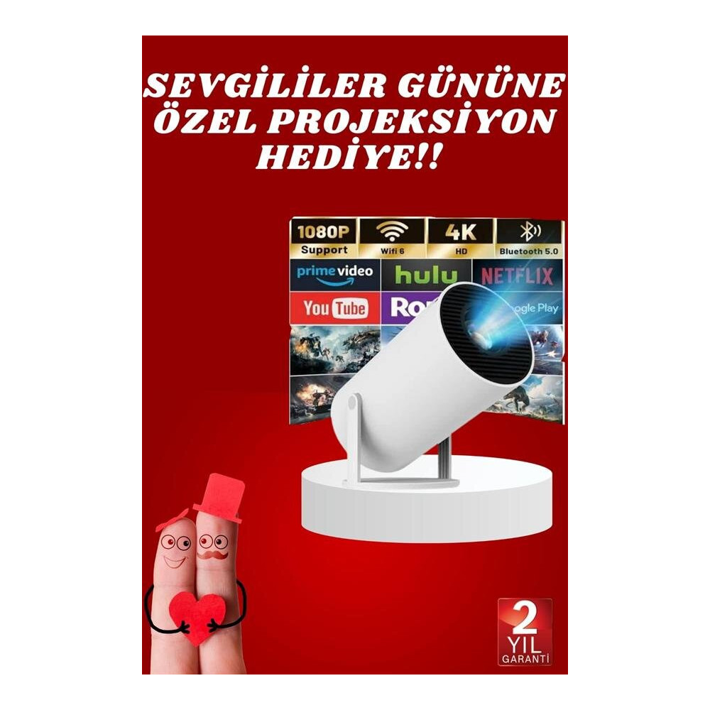 Sevgiliye Özel Hediye Ayaklı Sinema Projektörü Projeksiyon