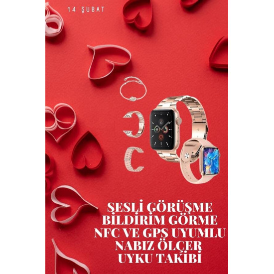 Sevgiliye Özel Yeni Nesil Akıllı Saat Çiftlere Özel Kampanya Çift Saat