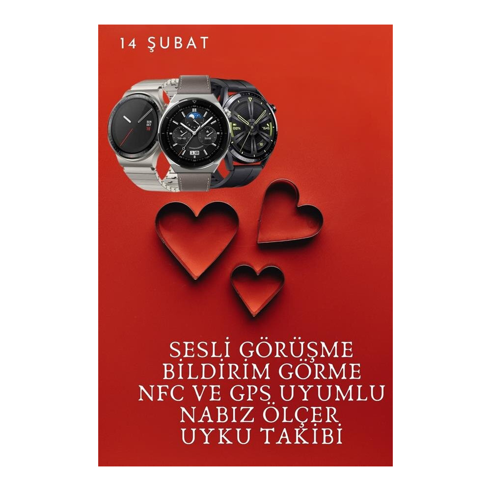 Sevgiliye Özel Yeni Nesil Akıllı Saat Çiftlere Özel Kampanya Çift Saat