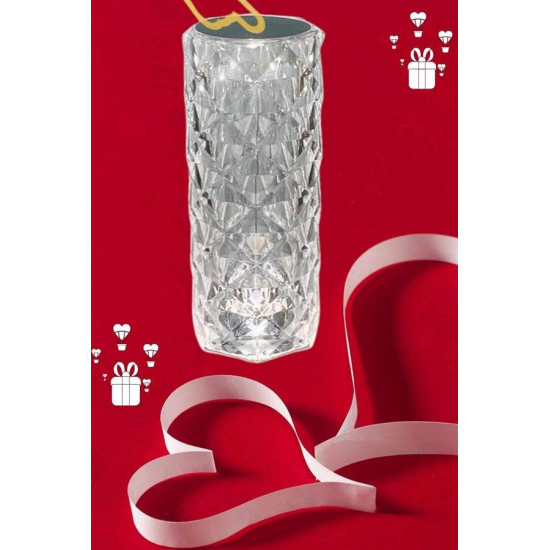 Sevgililer Günü İçin Hediye Kristal Lamba Sevgiliye Hediye USB Şarjlı 
